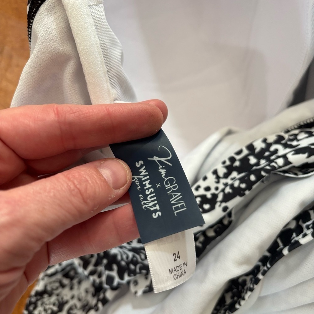 Kim Gravel x Swimsuits For All Swimsuit Sz 24 Skirted 1-Piece Suit - Picture 8 of 8